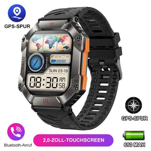 IP68 waterproof military AI voice Bluetooth call smart watch🔥RFEE SHIPPING🔥