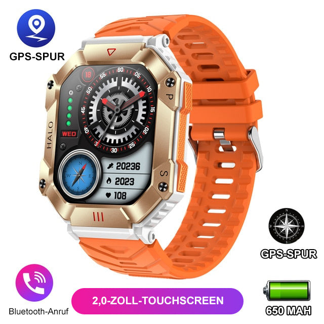 IP68 waterproof military AI voice Bluetooth call smart watch🔥RFEE SHIPPING🔥