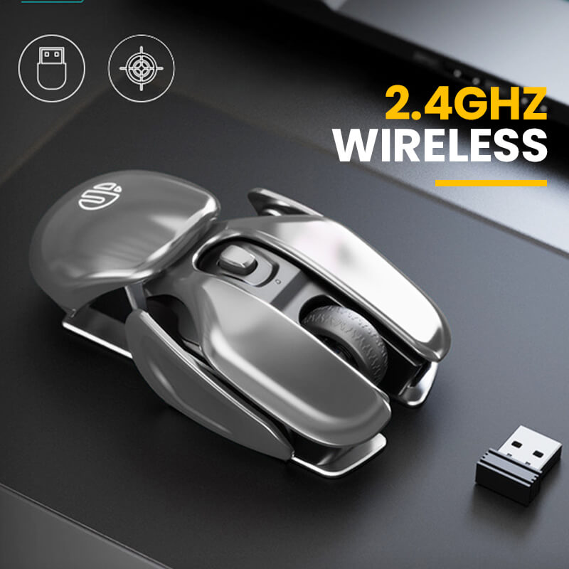 🔥Wireless Ergonomics Metal Mouse