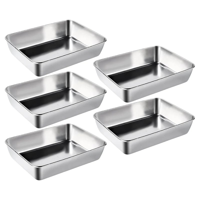 🔥2024 Hot Sale🎁49% OFF Stainless Steel Square Plate (With Lid)