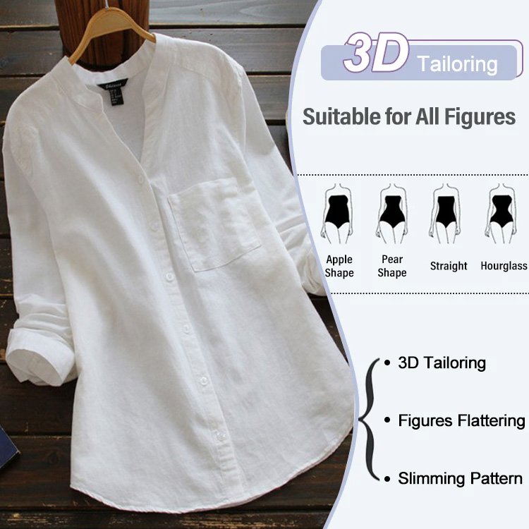 （Last Day Sale 49%）Japanese Style Handmade Linen Cotton Casual Loose Shirt( Buy 2 Free Shipping)