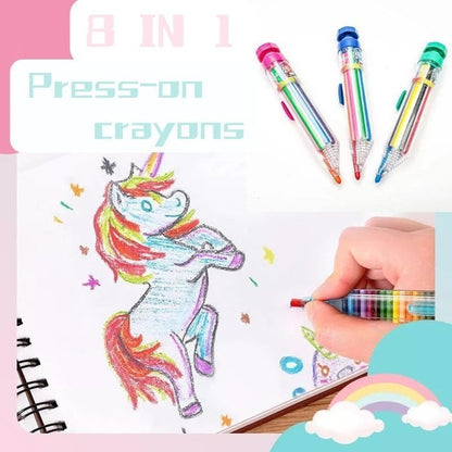 (🔥SUMMER PROMOTION - SAVE 50% OFF) 8 IN 1 CRAYONS