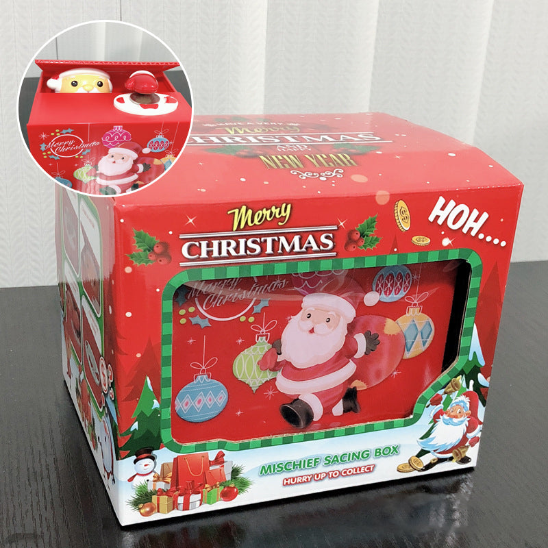 Funny Cute Singing Santa Saving Money Box