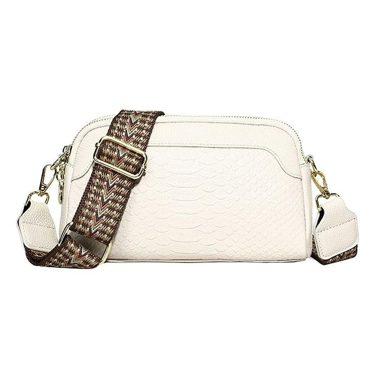 🔥Hot Sale🔥First Layer Cowhide Crossbody Bag Alligator Pattern Women Shoulder Bag for Work