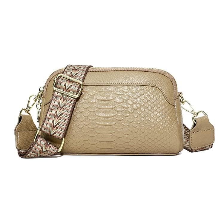 🔥Hot Sale🔥First Layer Cowhide Crossbody Bag Alligator Pattern Women Shoulder Bag for Work