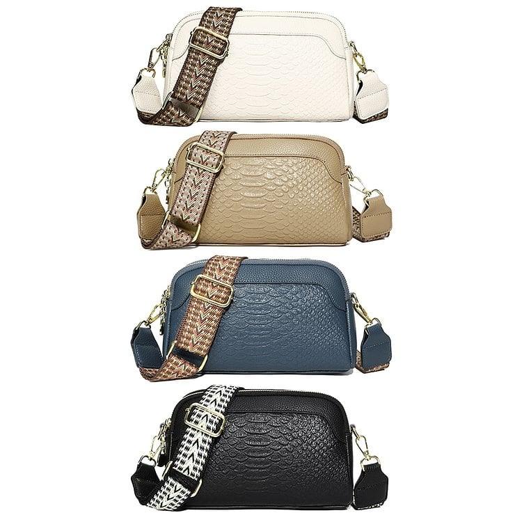 🔥Hot Sale🔥First Layer Cowhide Crossbody Bag Alligator Pattern Women Shoulder Bag for Work