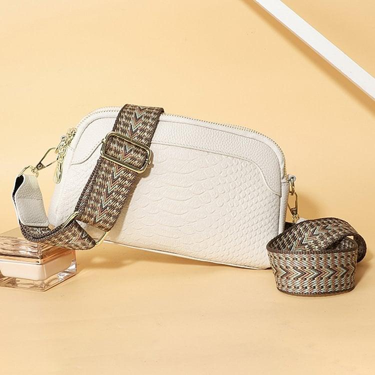 🔥Hot Sale🔥First Layer Cowhide Crossbody Bag Alligator Pattern Women Shoulder Bag for Work