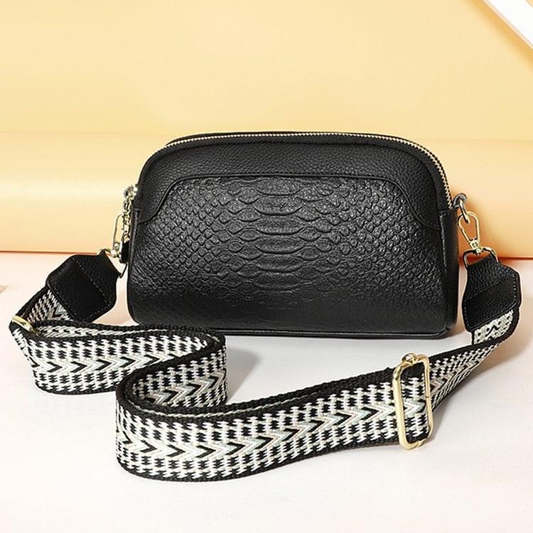 🔥Hot Sale🔥First Layer Cowhide Crossbody Bag Alligator Pattern Women Shoulder Bag for Work