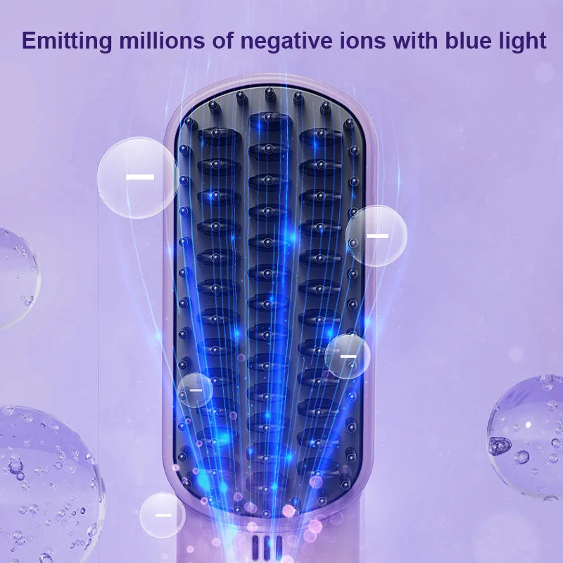 🎁New Gift💟Negative ions do not hurt hair-Portable cordless mini hair straightening comb