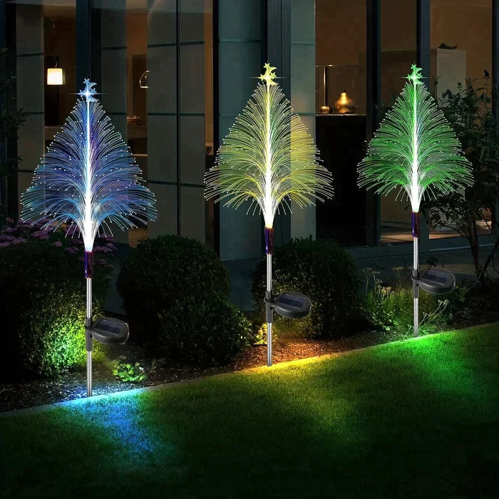 🎅【Christmas Gift🎁】7 Color Changing Solar Christmas Trees Lights🎄