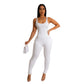 Seamless Square Neck One Piece Sport Jumpsuit