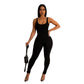 Seamless Square Neck One Piece Sport Jumpsuit