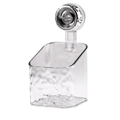 Light Luxury Style Glacier Pattern Suction Cup Shelf