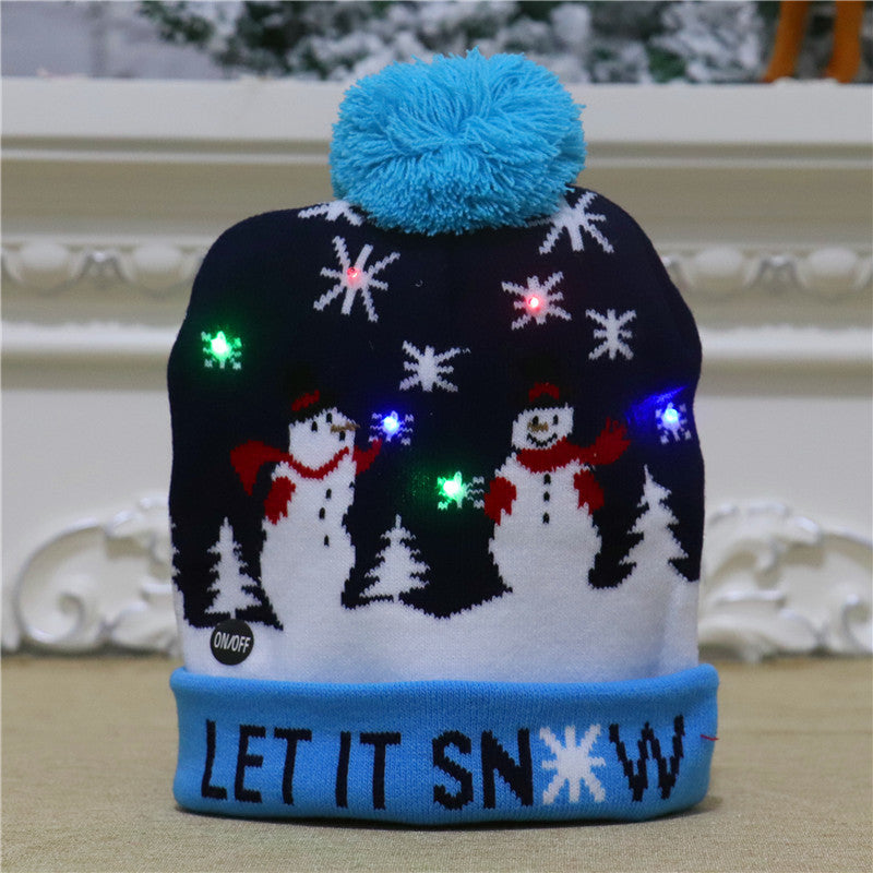 LED Knitted Christmas Hat