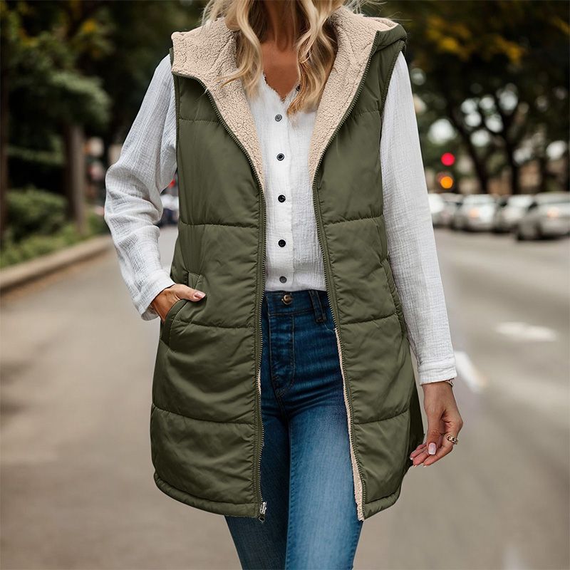 Perfect Gift 🎁 Fall & Winter Reversible Vest Sleeveless Faux Wool Jacket - Free Shipping