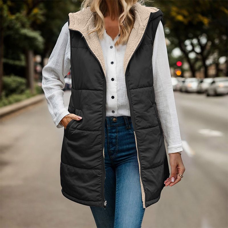 Perfect Gift 🎁 Fall & Winter Reversible Vest Sleeveless Faux Wool Jacket - Free Shipping