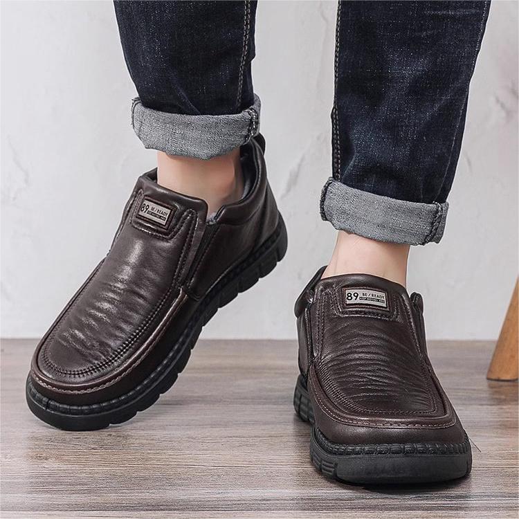 【45% OFF】 Warm, waterproof casual leather shoes for winter【Free shipping】