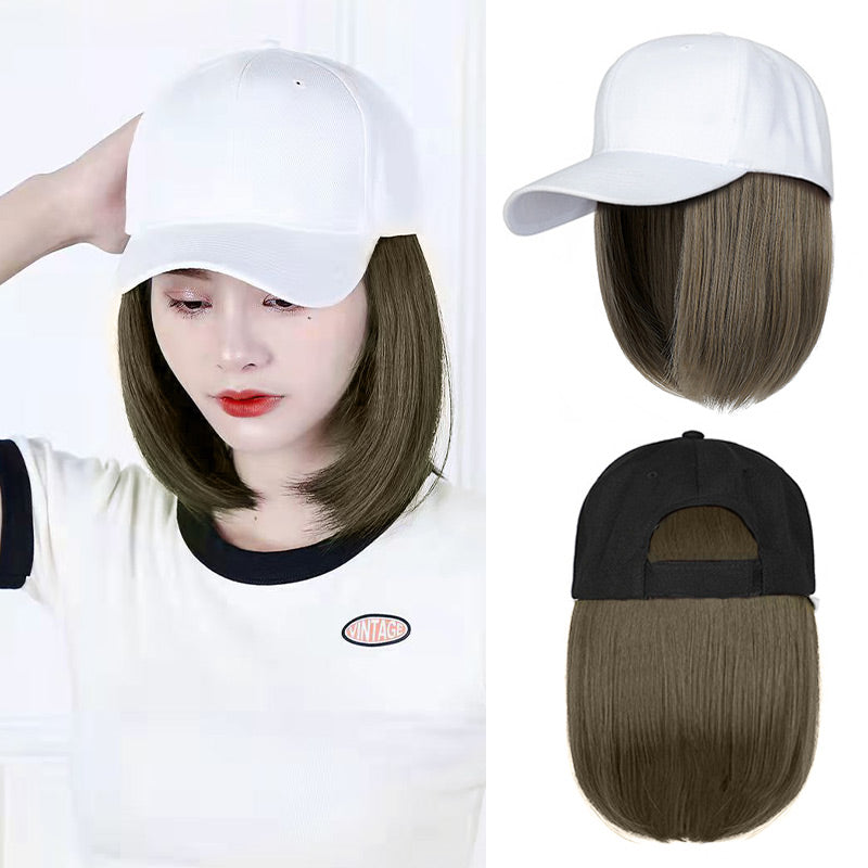 Baseball Cap with Hair Extensions