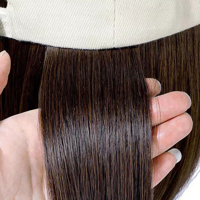 Baseball Cap with Hair Extensions