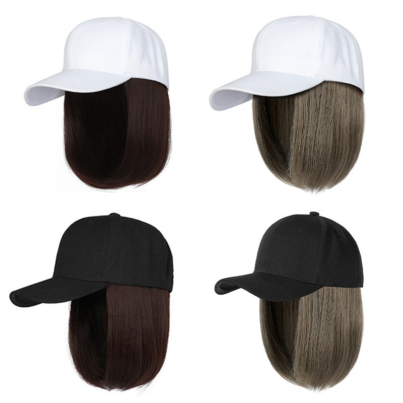 Baseball Cap with Hair Extensions