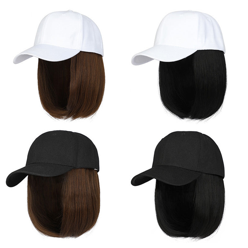 Baseball Cap with Hair Extensions