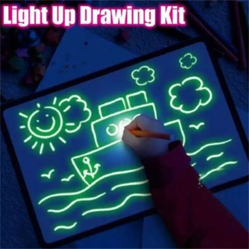 [Ideal Gift] Magic LED Light Drawing Pad - Release the Creativity of Children!