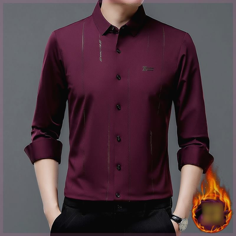 🔥Last Day Sale 50%🔥Men's Plush Lined Thickened Long Sleeve Shirt