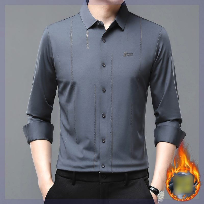 🔥Last Day Sale 50%🔥Men's Plush Lined Thickened Long Sleeve Shirt