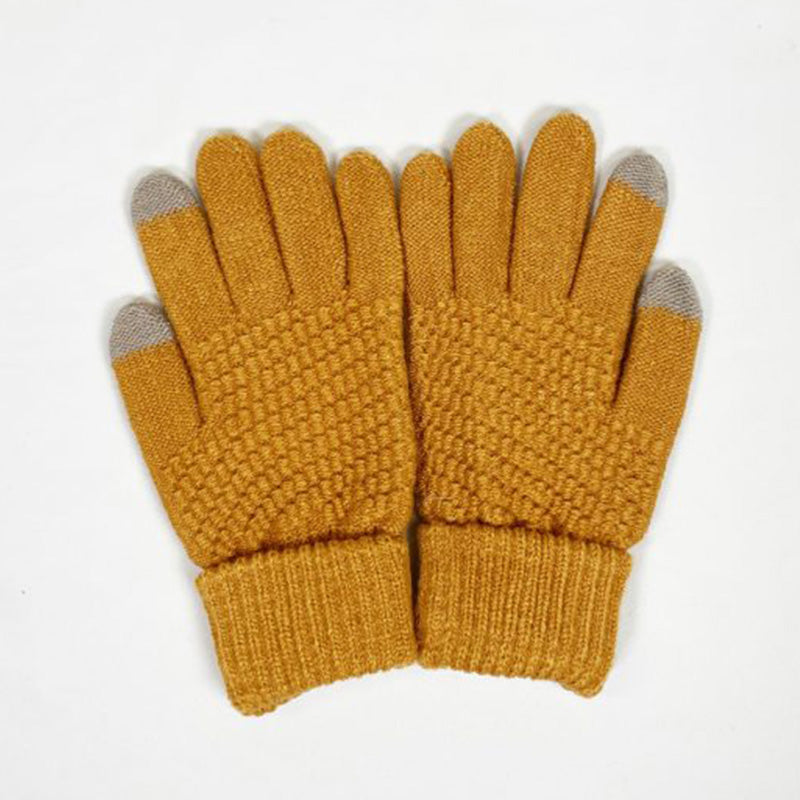 Warm Knitted Gloves for Touch Screens