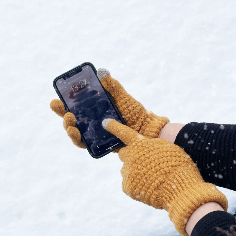 Warm Knitted Gloves for Touch Screens