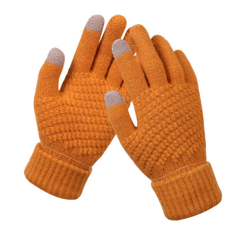 Warm Knitted Gloves for Touch Screens