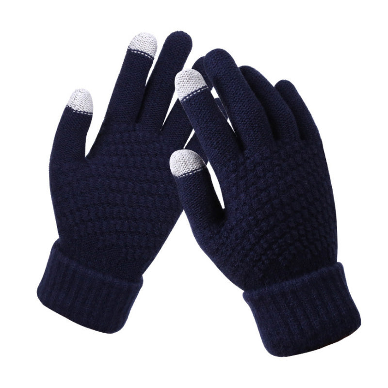 Warm Knitted Gloves for Touch Screens