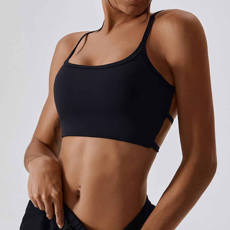 Quick-Drying Breathable Multi Strap Backless Sports Bra